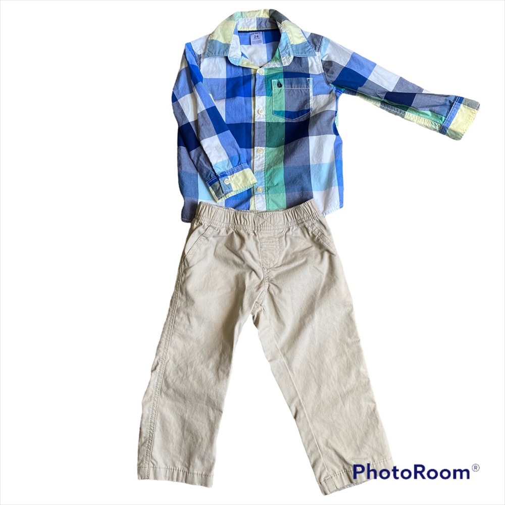 Carter’s Matching Set with Long Sleeve Shirt and Pants size 24 months